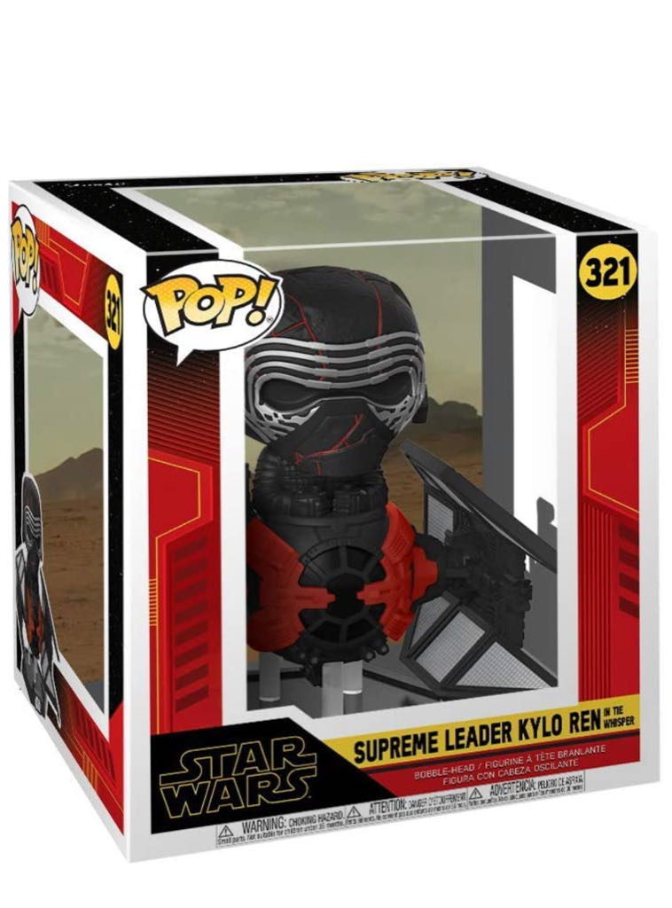Funko Pop! Supreme Leader Kylo Ren In Tie Whisper (#321) - Funko Pop! (Star Wars - The Rise Of Skywalker) action figure collectible - Main Image 2