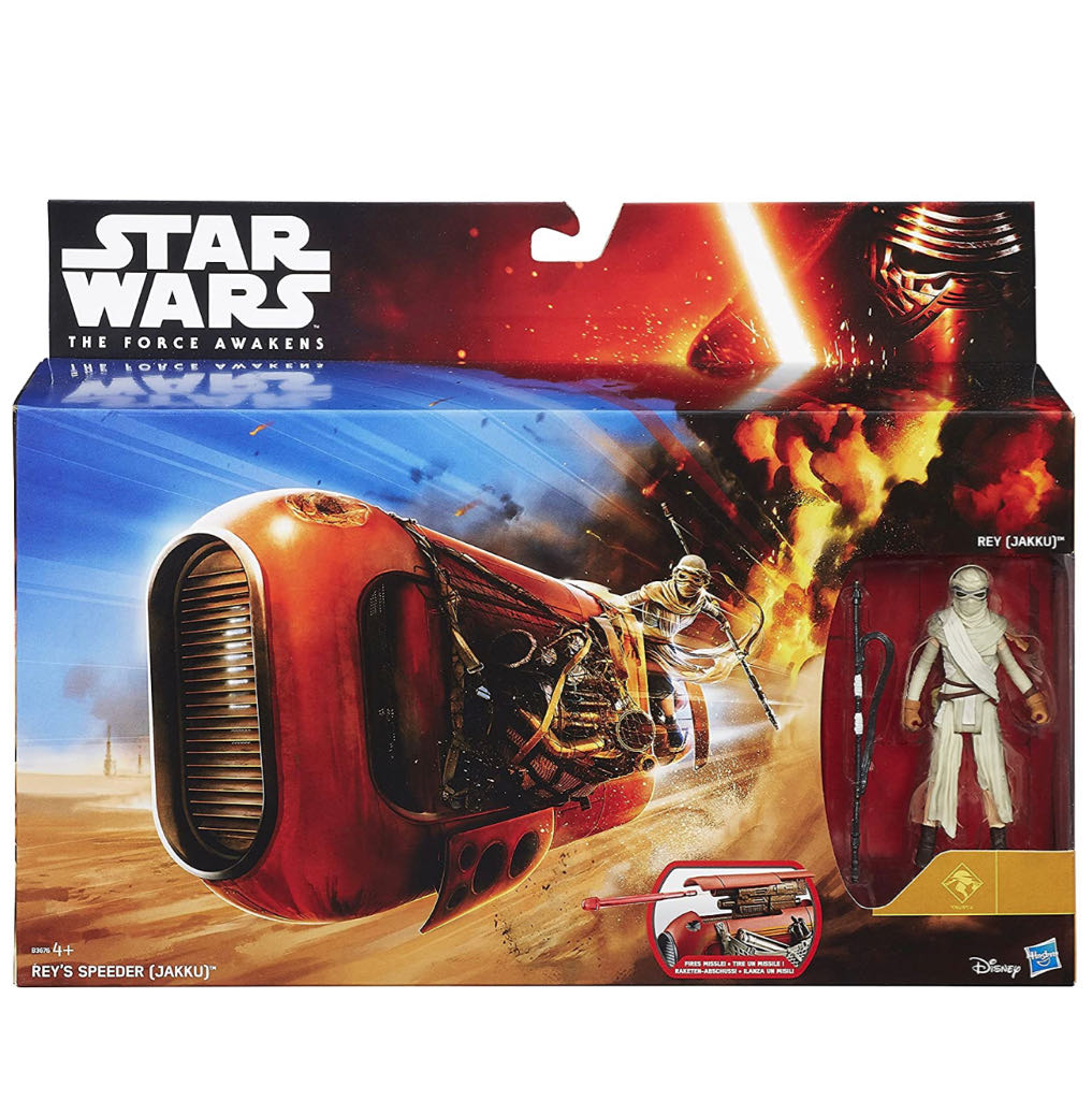 Rey’s Speeder Bike (Jakku) With Desert Rey - Hasbro (Episode VII: The Force Awakens) action figure collectible - Main Image 2