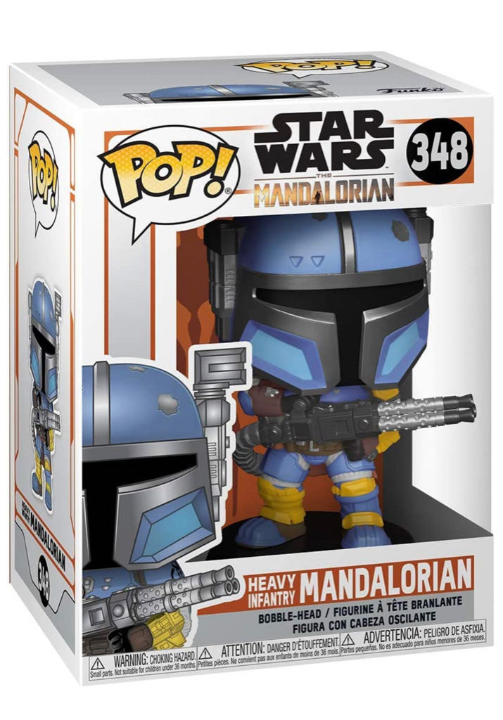 Funko Pop! Heavy Infantry Mandalorian (#348) - Funko Pop! (Star Wars - The Mandalorian) action figure collectible - Main Image 2