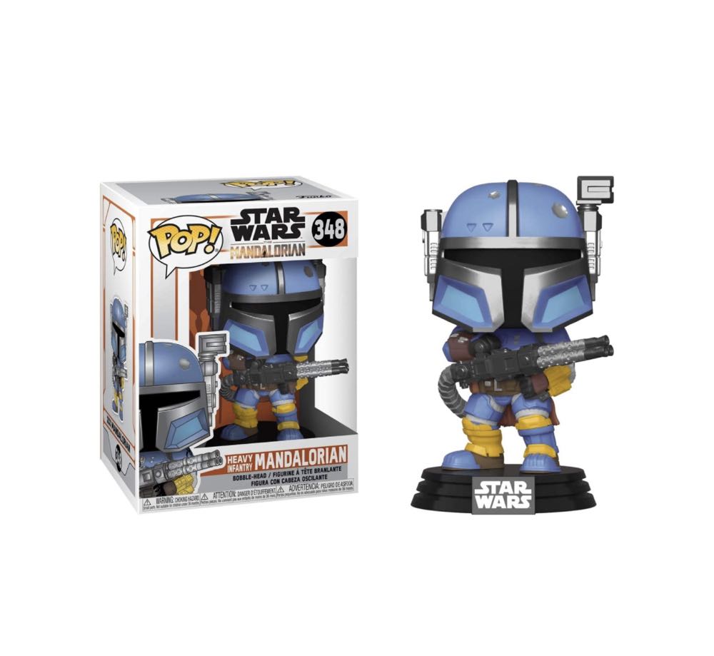 Funko Pop! Heavy Infantry Mandalorian (#348) - Funko Pop! (Star Wars - The Mandalorian) action figure collectible - Main Image 3