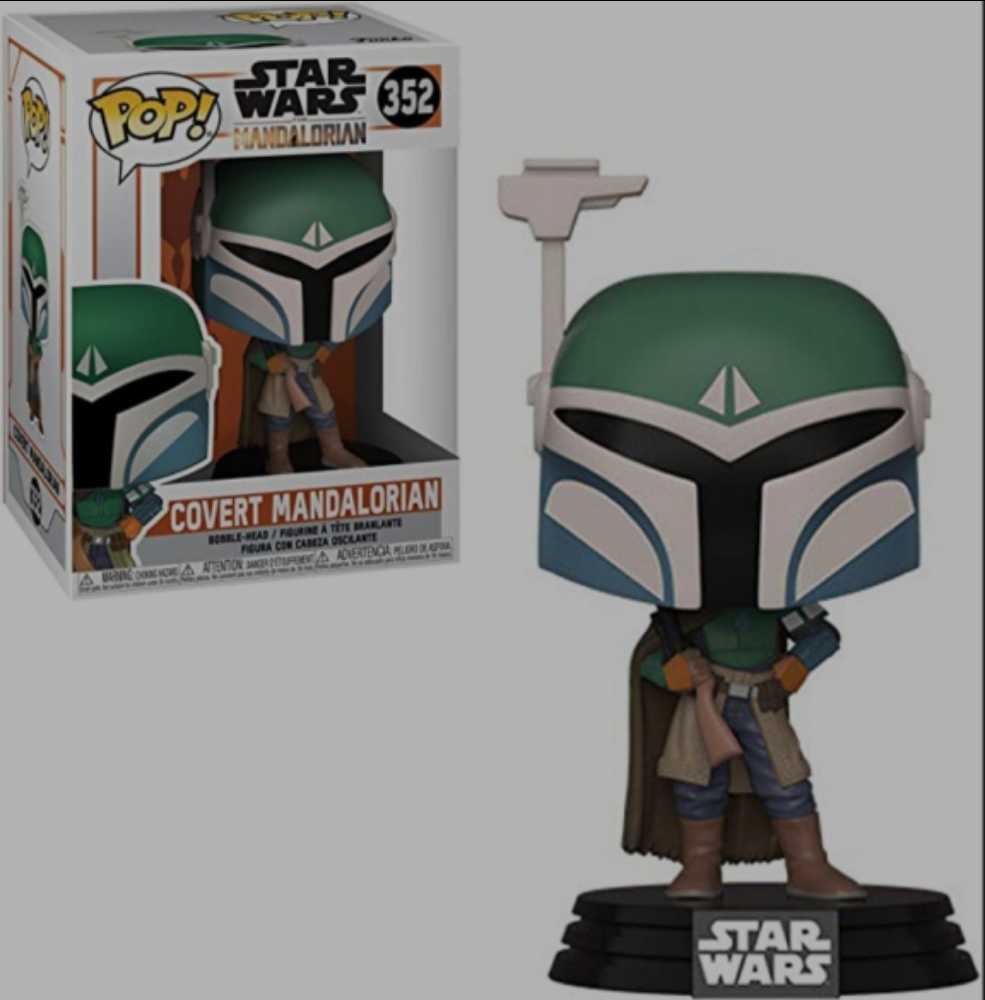 Funko Pop! Covert Mandalorian (#352) - Funko Pop! (Star Wars - The Mandalorian) action figure collectible [Barcode 088969844552] - Main Image 4