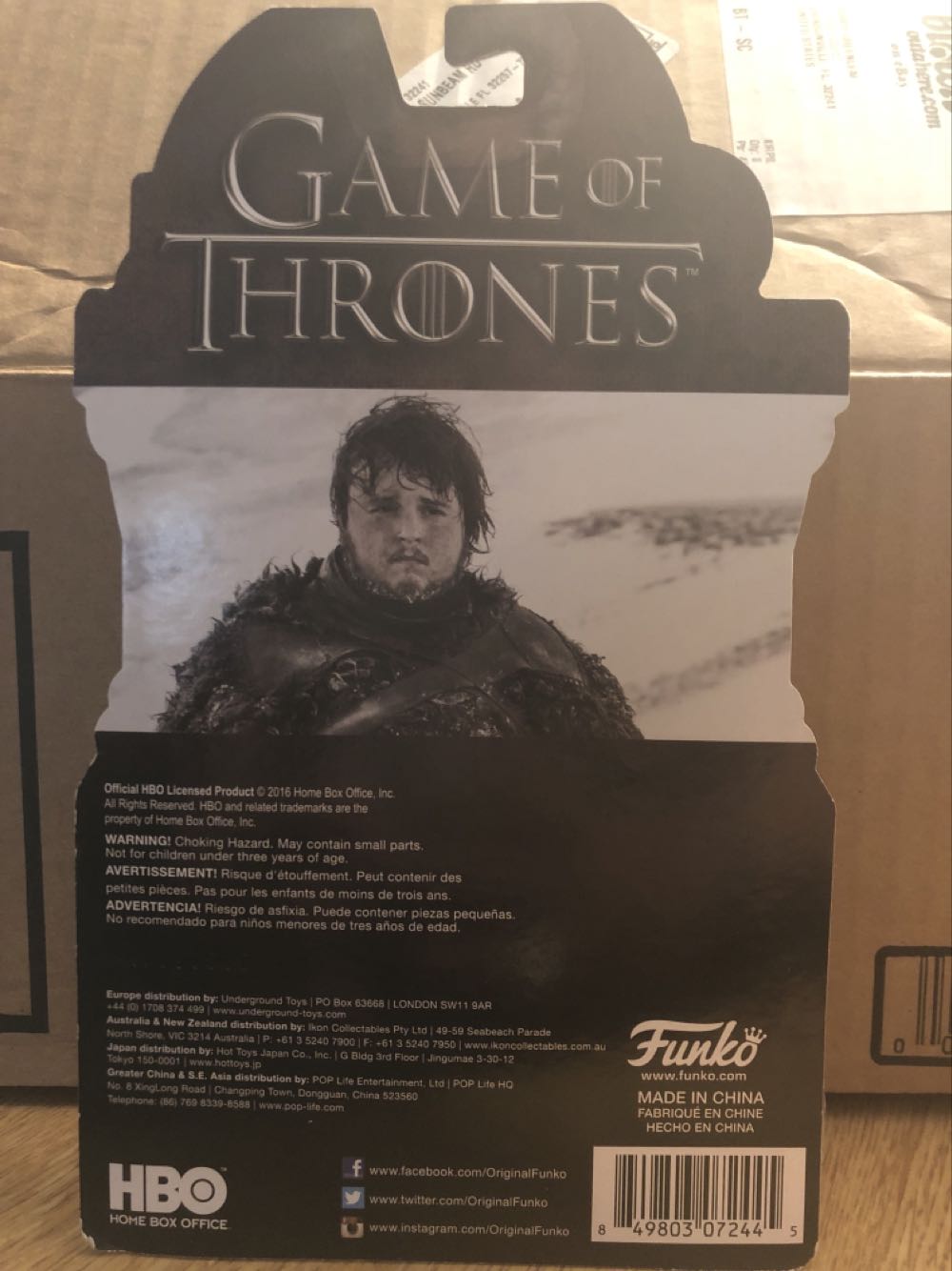 Samwell Tarly - Funko (Game Of Thrones: 3.75 Collection) action figure collectible [Barcode 849803072445] - Main Image 2