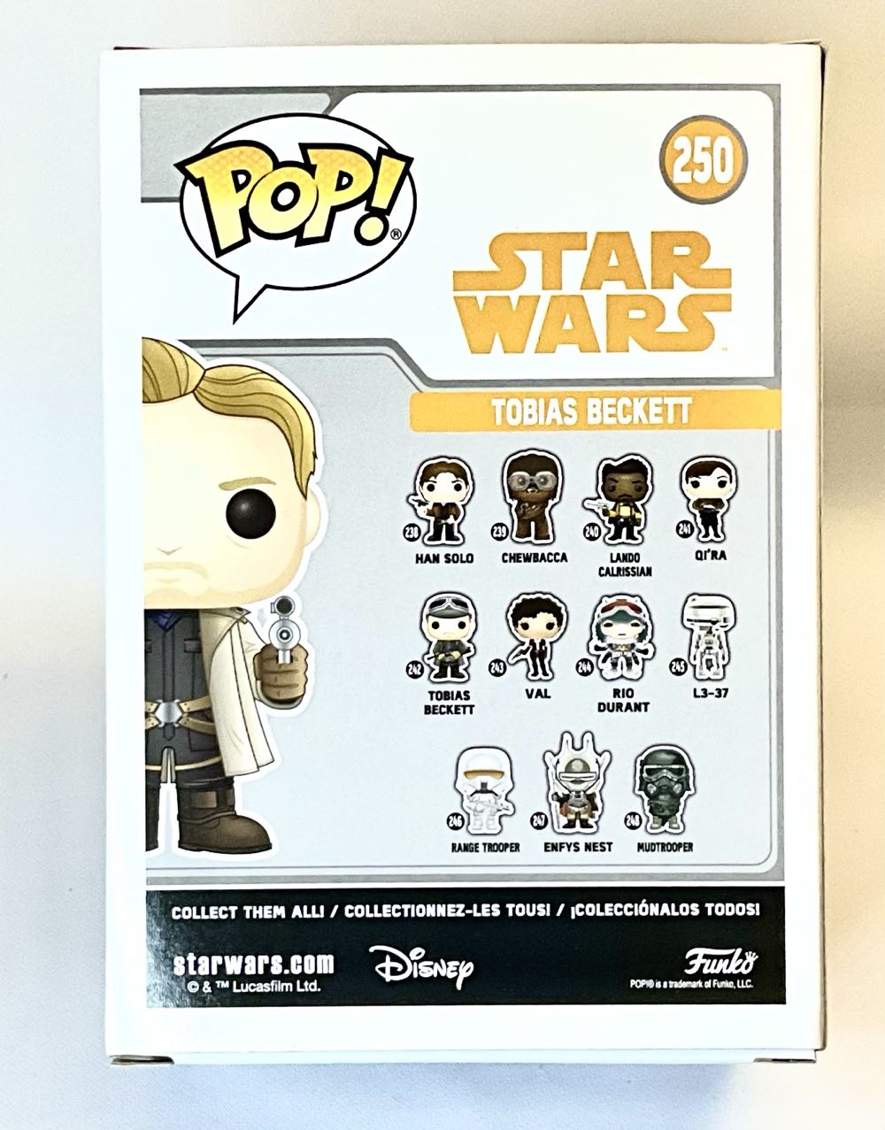 250 - Tobias Beckett  (Funko Pop!) action figure collectible [Barcode 889698269780] - Main Image 2