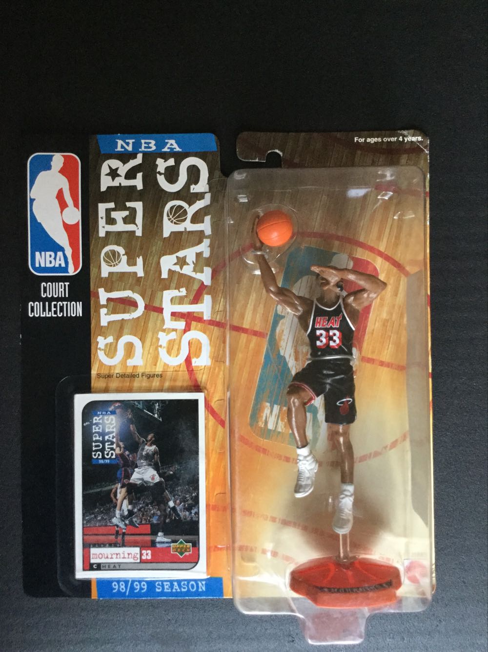 NBA Superstars Alonzo Mourning Heat - Mattel action figure collectible [Barcode 074299218705] - Main Image 1