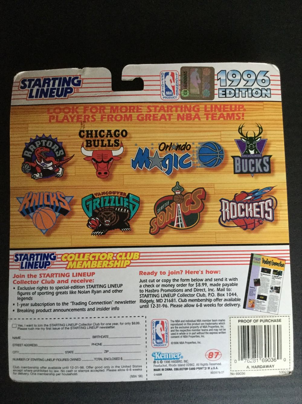 Anfernee Hardaway Asian - Kenner (Basketball) action figure collectible [Barcode 076281690360] - Main Image 2