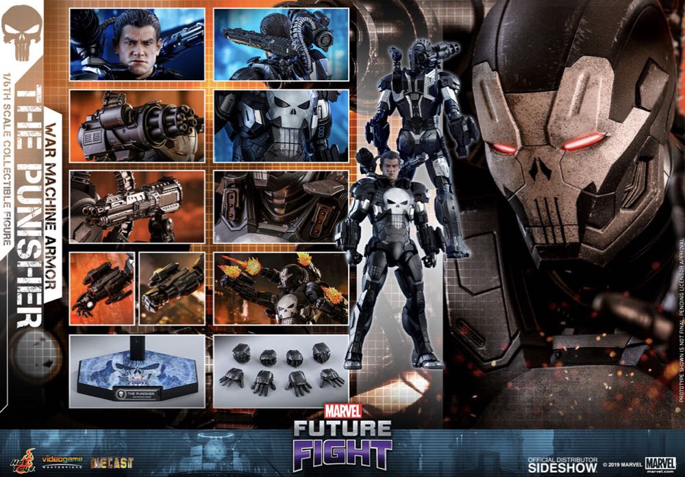 The Punisher War Machine-Sideshow Collectibles - Hot Toys / Side Show (Marvel’s Future Fight) action figure collectible [Barcode 4897011188416] - Main Image 3