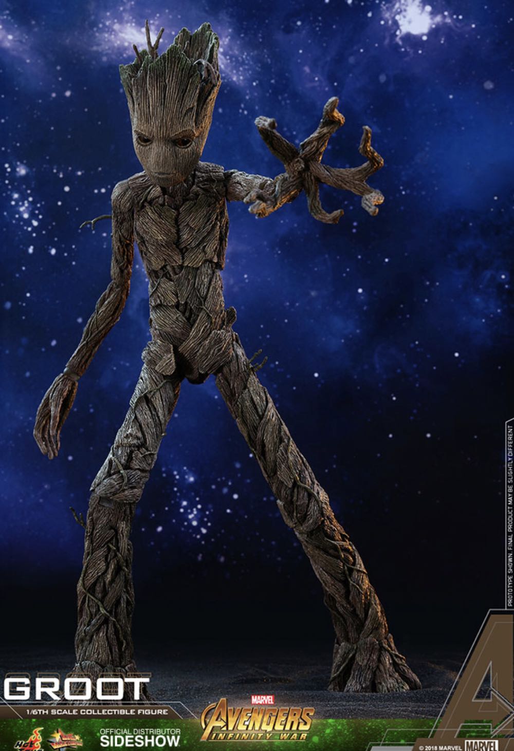 Avengers: Infinity War Teen Groot - Hot Toys (Movie Masterpiece Series) action figure collectible [Barcode 4897011185873] - Main Image 2