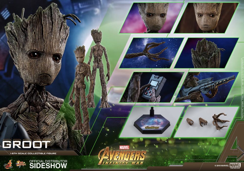 Avengers: Infinity War Teen Groot - Hot Toys (Movie Masterpiece Series) action figure collectible [Barcode 4897011185873] - Main Image 4