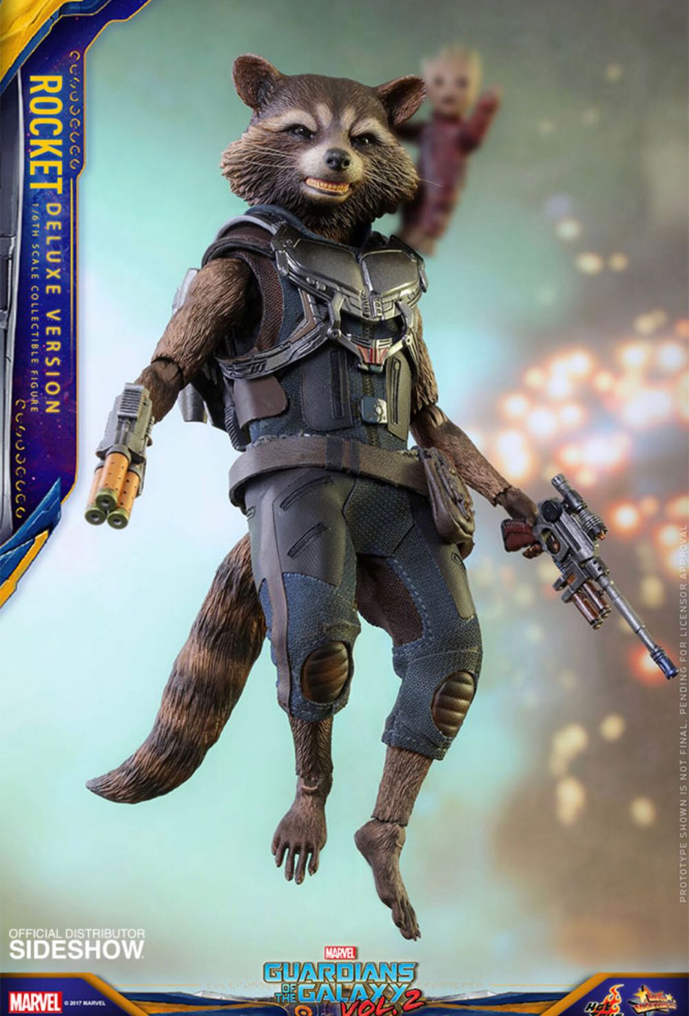 Hot Toys Marvel Guardians Of The Galaxy 2 Rocket Deluxe Version  - Hot Toys (Guardians Of The Galaxy 2) action figure collectible [Barcode 4897011182742] - Main Image 3