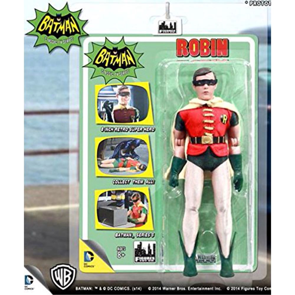 Robin Batman Classic TV Series 8” - Figures Toy Company (Batman Classic TV Series 8 Inch Action Figures Series 1) action figure collectible - Main Image 4