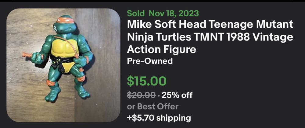 *Michelangelo - Playmates (Teenage Mutant Ninja Turtles) action figure collectible - Main Image 2