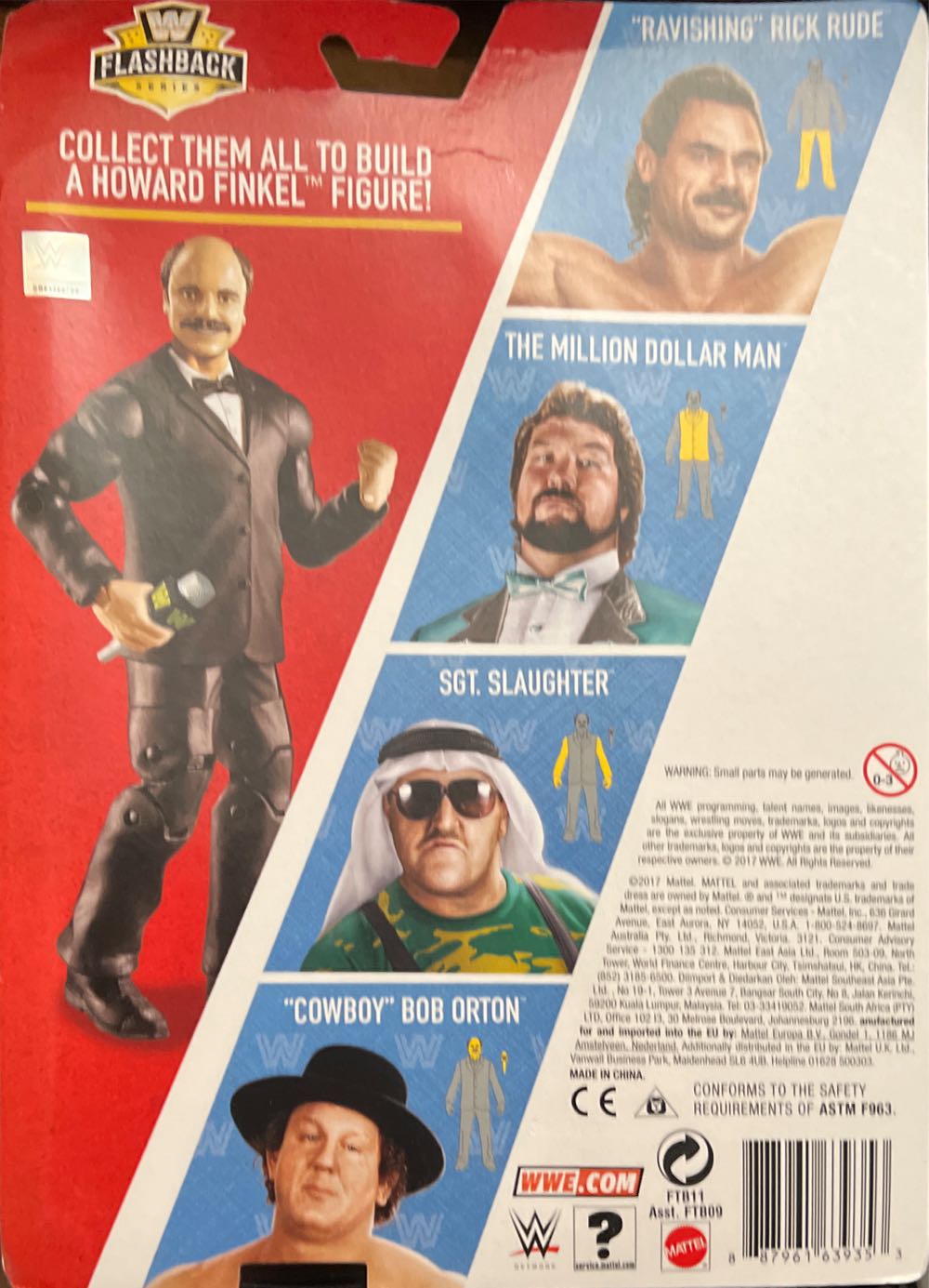 The Million Dollar Man [Exclusive] - 2017 WWE Mattel Basic Flashback Series 1 - Mattel (Attire Date: 1988–1989 (WWF Million Dollar Man era)) action figure collectible [Barcode 887961639353] - Main Image 2