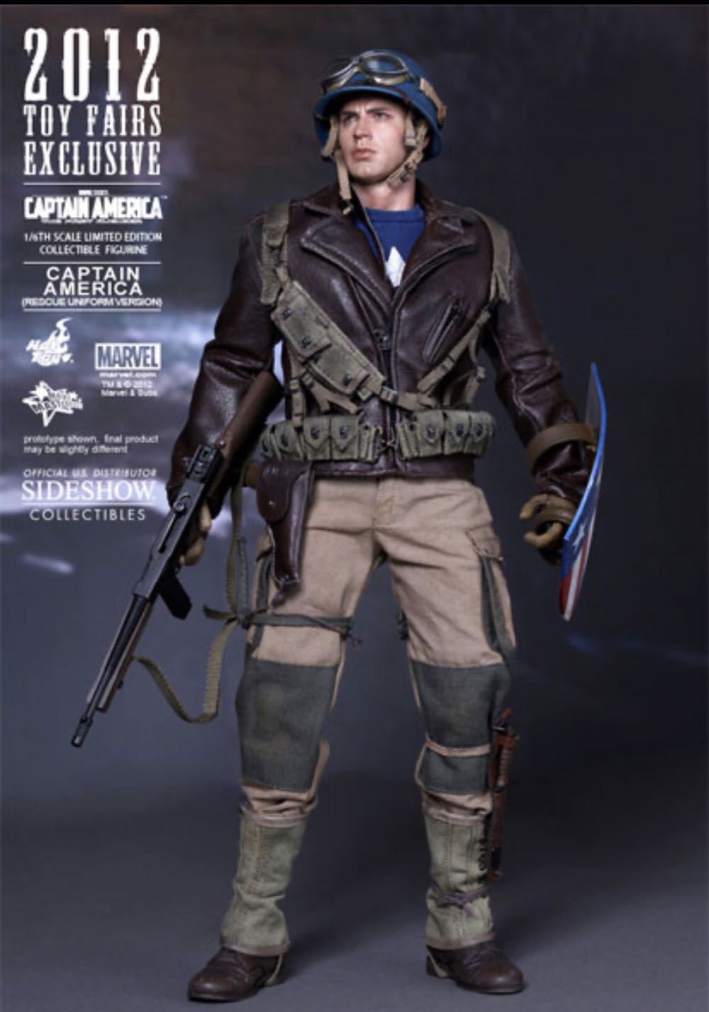 Hot Toys  MMS 180 Captain America - Hot Toys (Movie Masterpiece Series) action figure collectible - Main Image 3