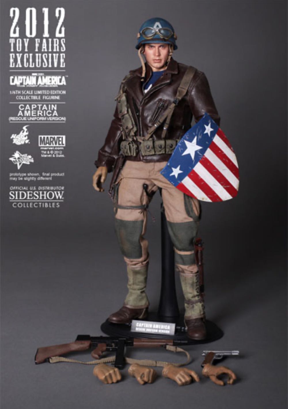 Hot Toys  MMS 180 Captain America - Hot Toys (Movie Masterpiece Series) action figure collectible - Main Image 4