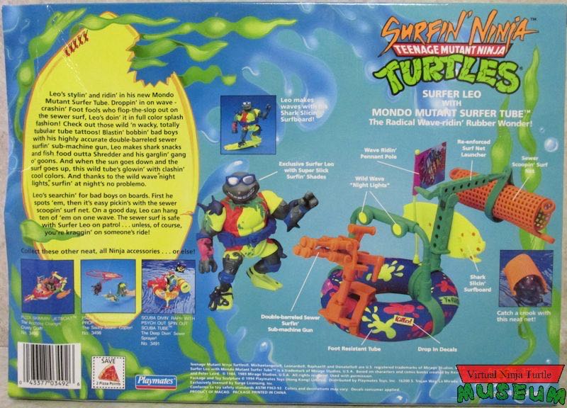 Surfer Leo With Mondo Mutant Surfer Tube - Playmates Toys (Teenage Mutant Ninja Turtles) action figure collectible - Main Image 2