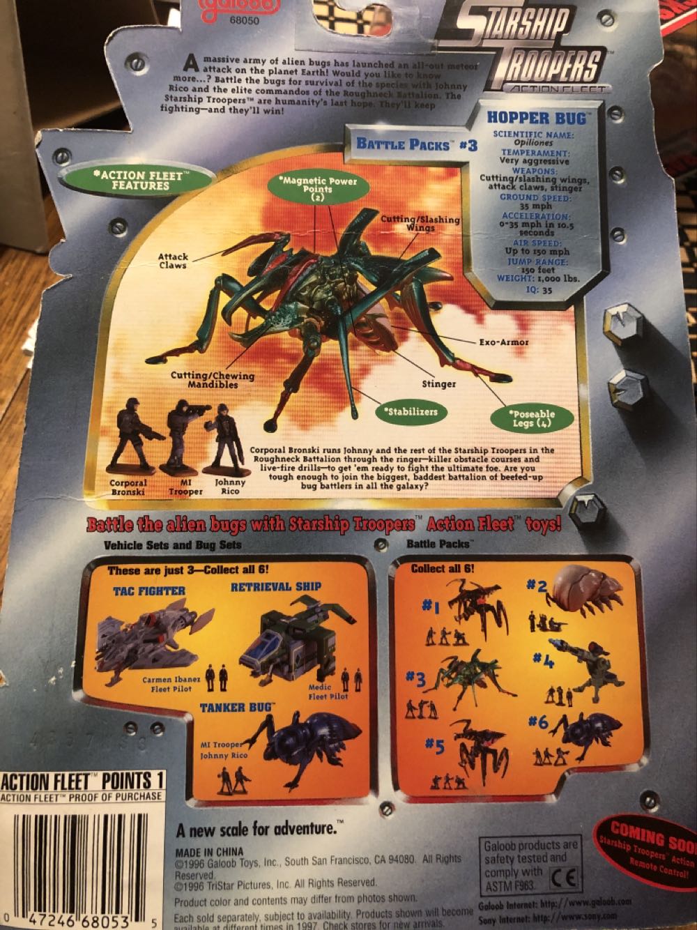Starship Troopers Battle Pack 3 - Galoob toys action figure collectible [Barcode 047246680535] - Main Image 2