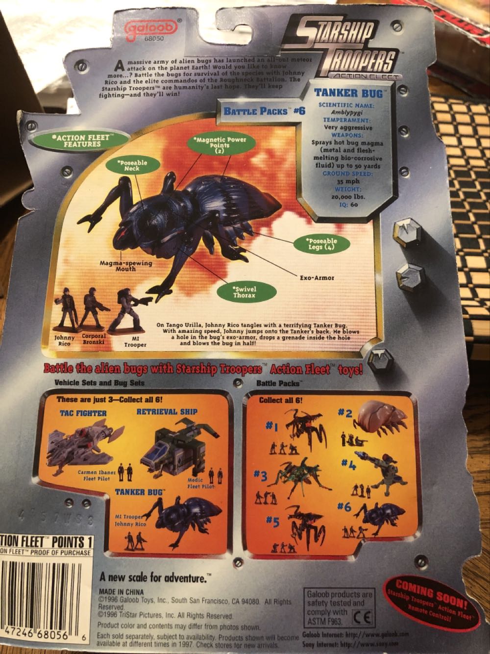 Starship Troopers Battle Pack 6 - Galoob toys action figure collectible [Barcode 047246680566] - Main Image 2