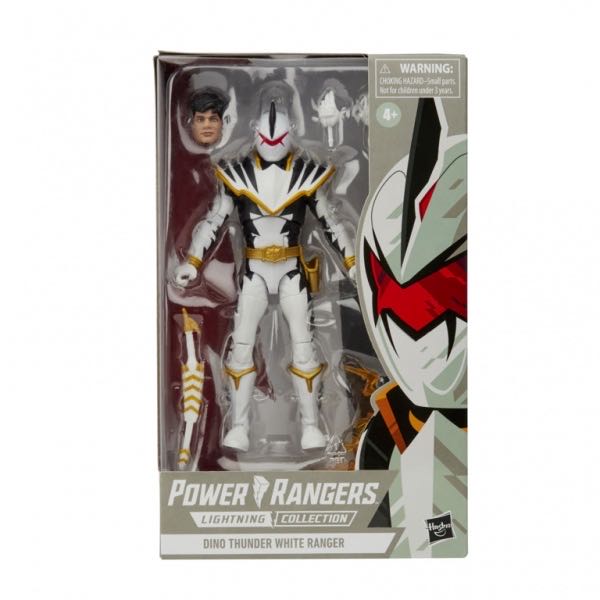 Mighty Morphin Power Rangers Lightning Collection Dino Thunder White Ranger - Hasbro (Power Rangers Lightning Collection) action figure collectible [Barcode 5010993704194] - Main Image 3