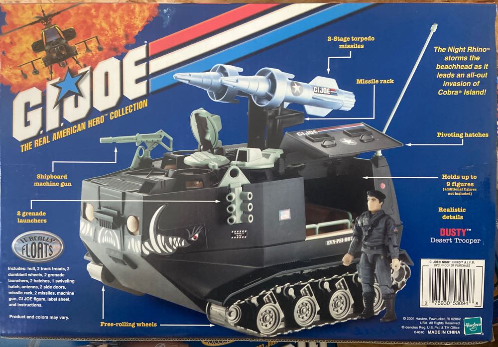 Night Rhino - Hasbro (G.I. Joe) action figure collectible [Barcode 076930530948] - Main Image 2