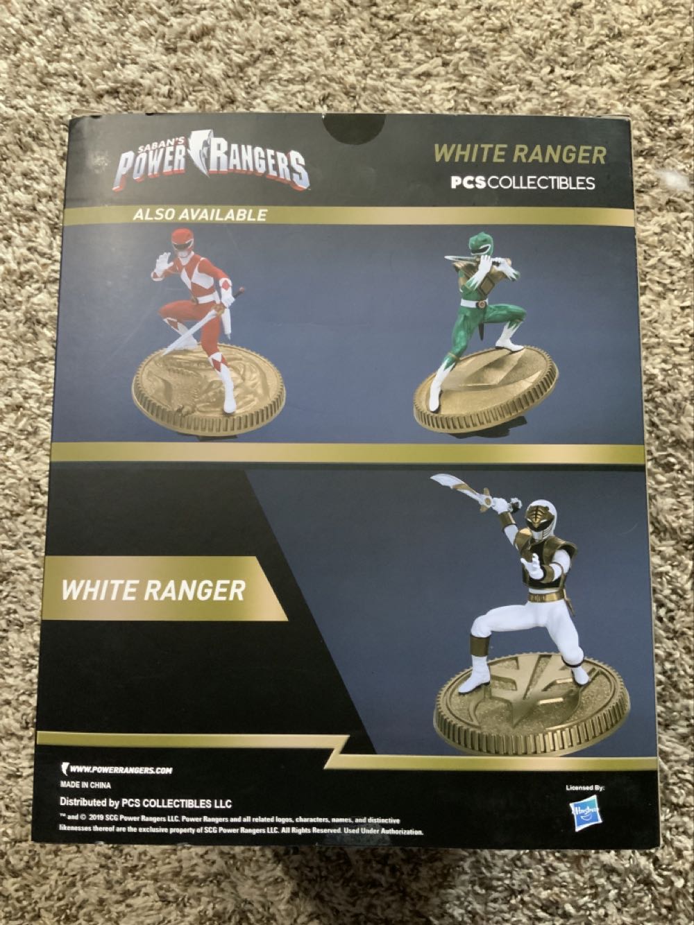 White Ranger - PCS Collectibles (Power Ranger On Power Coin) action figure collectible [Barcode 656793637253] - Main Image 3