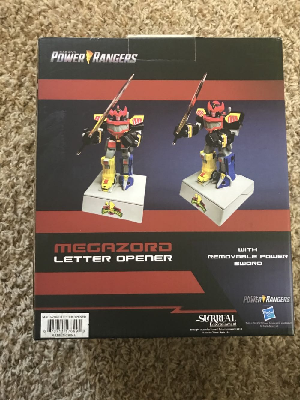 Megazord Letter Opener - Surreal (Mighty Morphin Power Rangers) action figure collectible [Barcode 670711176990] - Main Image 3
