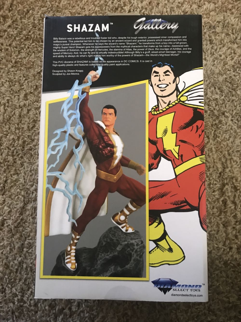 DC Comics Gallery Shazam Figure - Dimond Select Toys (DC) action figure collectible [Barcode 699788830697] - Main Image 2