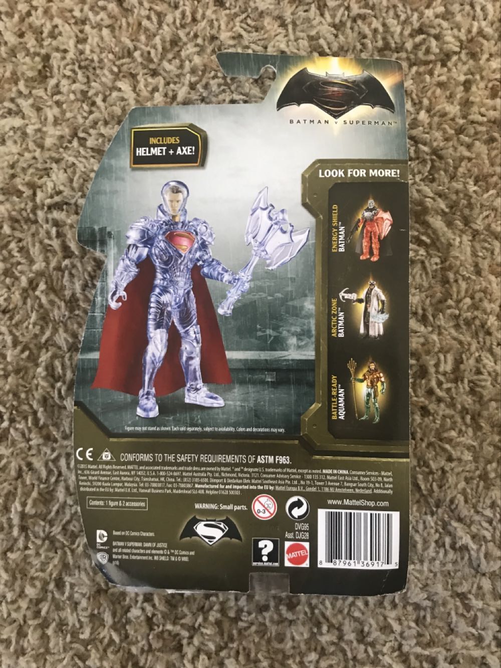 Phantom Zone Superman  (Batman v Superman Dawn Of Justice Movie) action figure collectible [Barcode 887961369175] - Main Image 2