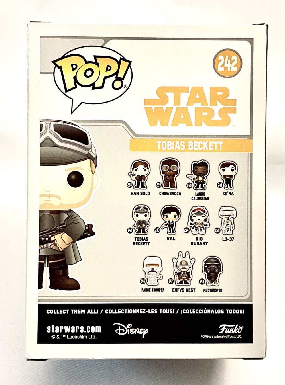 #242 Tobias Beckett  (Funko Pop!) action figure collectible [Barcode 889698269797] - Main Image 2