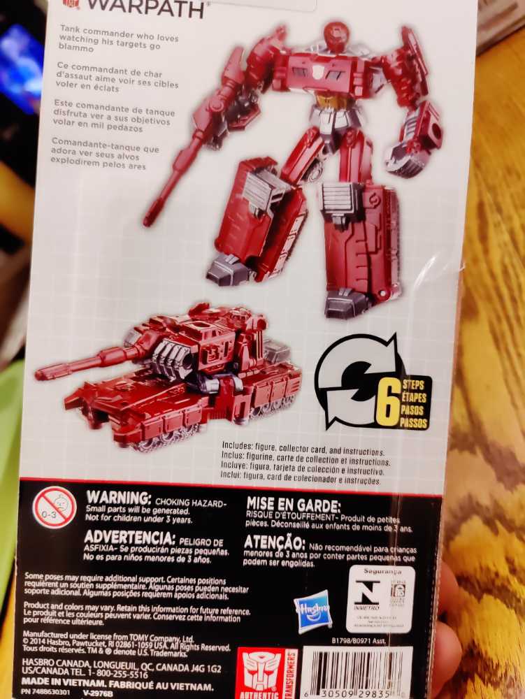 Transformers WARPATH - Hasbro (Transfomers: Combiner Wars) action figure collectible [Barcode 630509298358] - Main Image 4