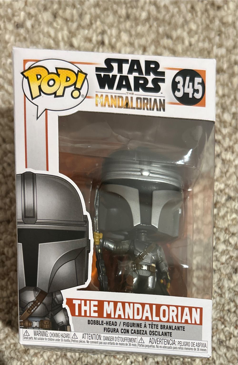 FUNKO: The Mandolorian #345  (Funko Pop!) action figure collectible [Barcode 889698455459] - Main Image 2