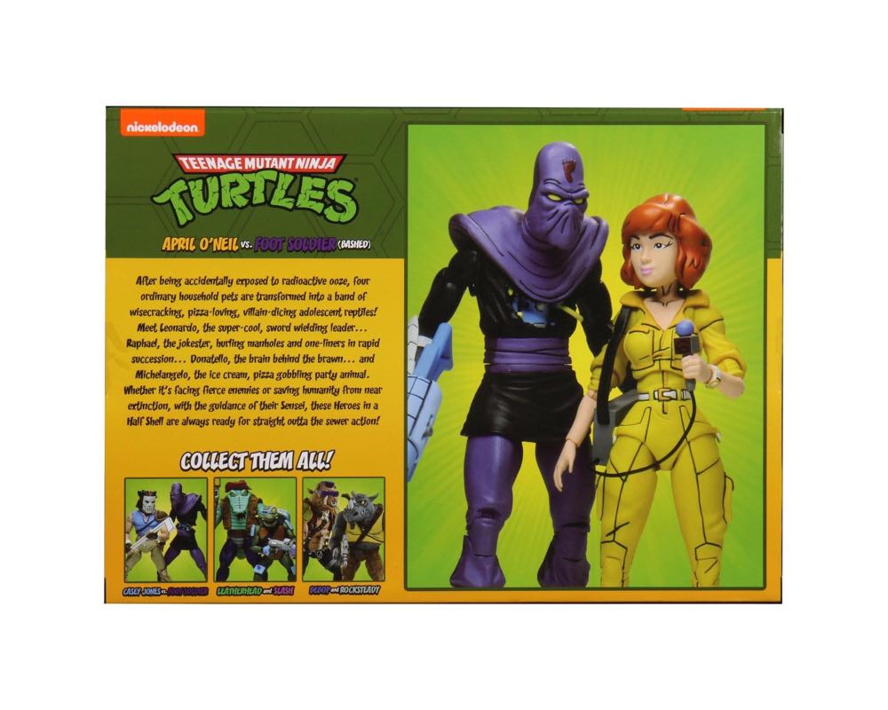 April O’Neil vs Bashed Foot Soldier 2-Pack - Neca (Teenage Mutant Ninja Turtles) action figure collectible [Barcode 634482541210] - Main Image 4
