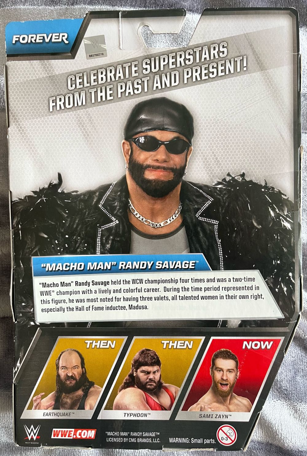 "Macho Man” Randy Savage - Mattel (WWE Then, Now, Forever Series) action figure collectible [Barcode 887961432299] - Main Image 2