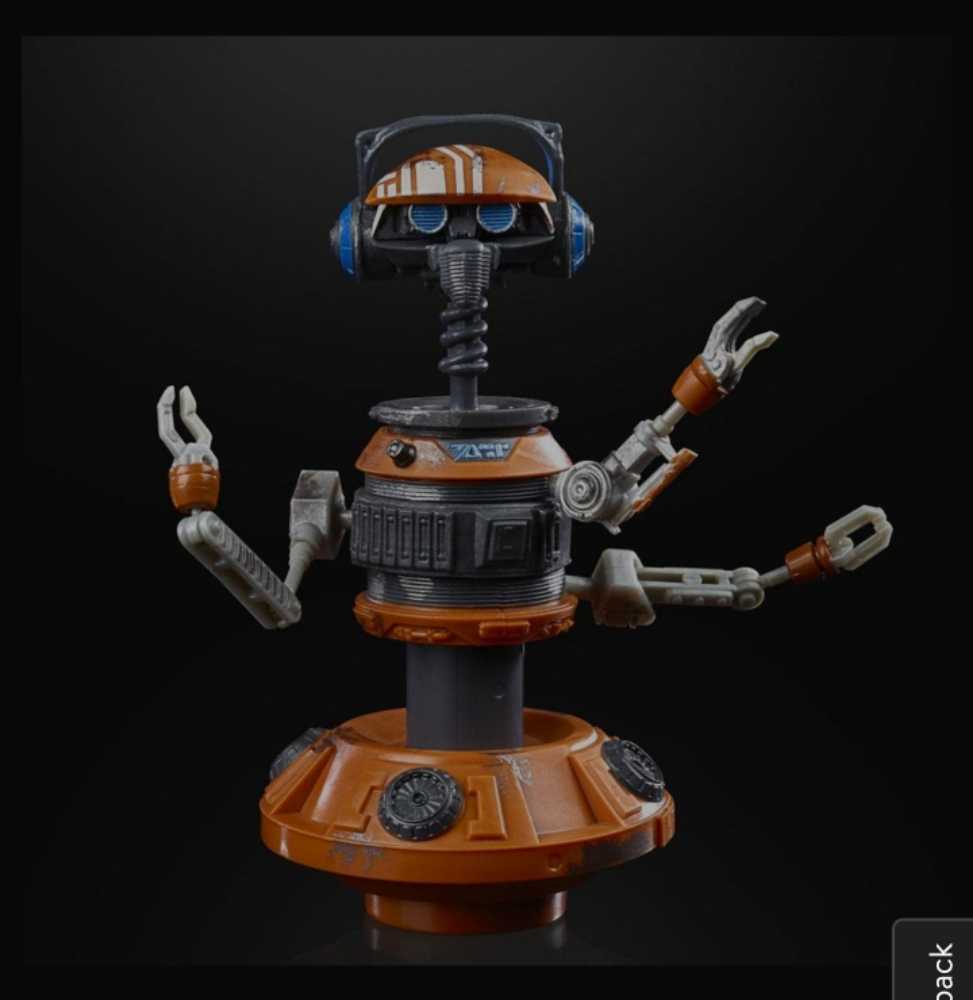 DJ R-3X (Galaxy’s Edge) - Hasbro (Star Wars Black 6”) (Star Wars Galaxy’s Edge (Starwars Black)) action figure collectible [Barcode 5010993729623] - Main Image 4