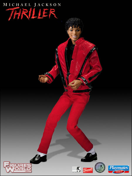Michael Jackson : 10’’ Thriller Collectible Figure - Playmates Toys (Collectible Figure) action figure collectible [Barcode 043377223054] - Main Image 2