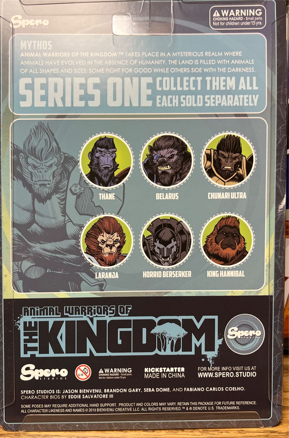 King Hannibal - Spero Studios (Animal Warriors Of The Kingdom) action figure collectible - Main Image 2