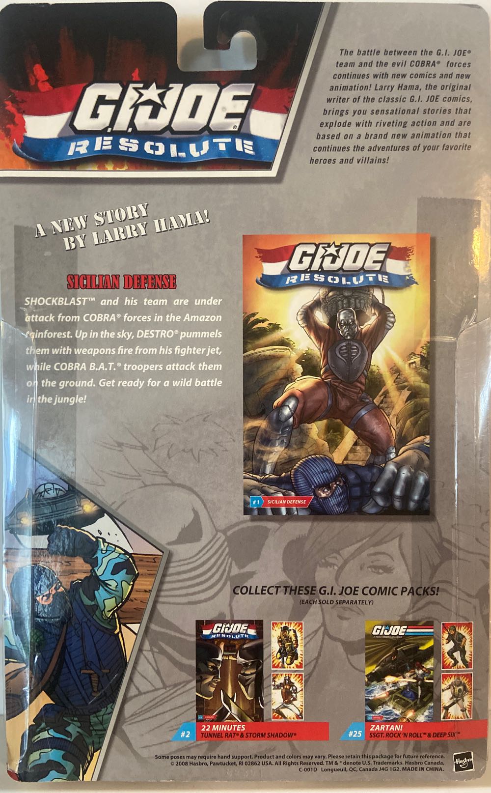 GI Joe Comic Pack #1: Sicilian Defense - Hasbro (G.I. Joe Comic 2-pack) action figure collectible [Barcode 653569373278] - Main Image 2