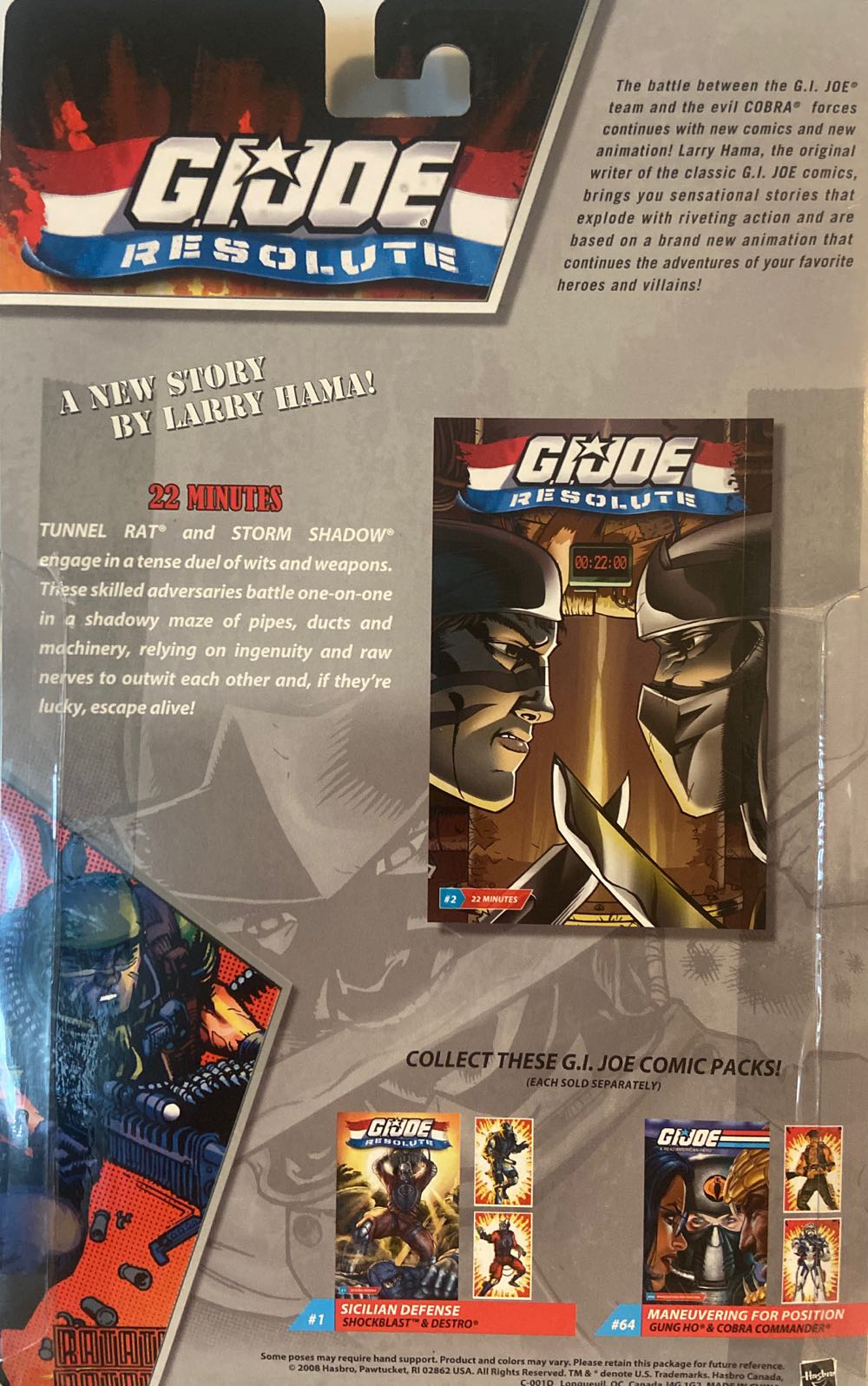 G.I. Joe comic #2: Tunnel Rat & Storm Shadow - Hasbro (G.I. Joe Comic 2-pack) action figure collectible [Barcode 653569374473] - Main Image 2