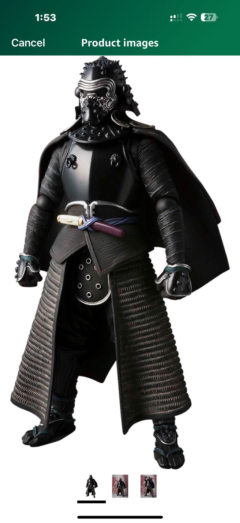 Kylo Ren Samurai Movie Realization - Bandai (Tamashi Nation) action figure collectible [Barcode 4573102576675] - Main Image 2
