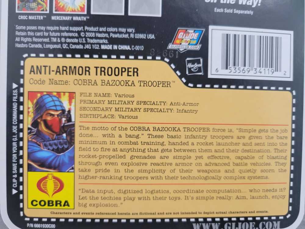 Anti-Armor Trooper - Hasbro - G.I. Joe (G.I. Joe: 25th Anniversary) action figure collectible [Barcode 653569341192] - Main Image 4