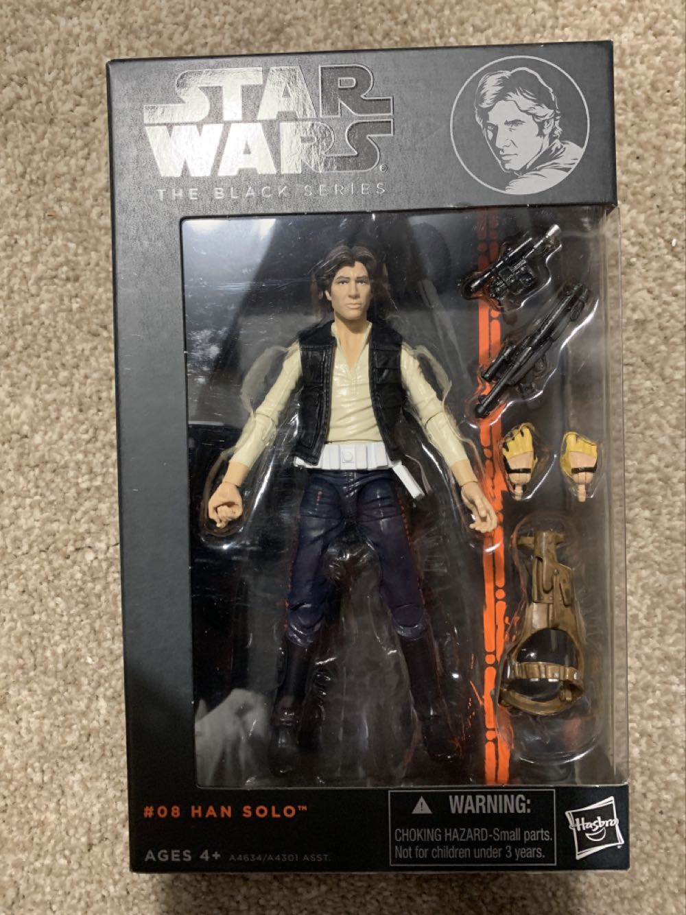 Han Solo #8 (phase 1) - Hasbro (Star Wars Black Series 6”) action figure collectible [Barcode 5010994762568] - Main Image 1
