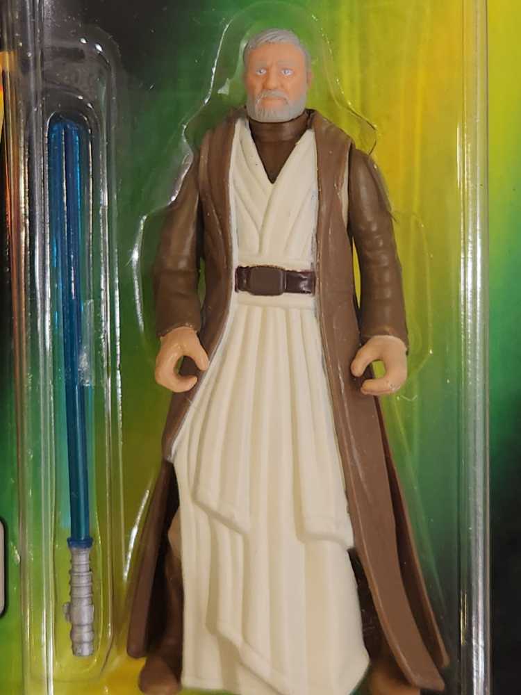 SW POTF - Ben (Obi-Wan) Kenobi - Hasbro / Kenner (The Power of the Force (Green)) action figure collectible [Barcode 076281695761] - Main Image 3