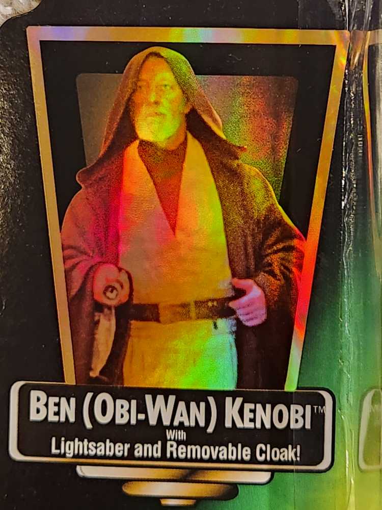 SW POTF - Ben (Obi-Wan) Kenobi - Hasbro / Kenner (The Power of the Force (Green)) action figure collectible [Barcode 076281695761] - Main Image 4