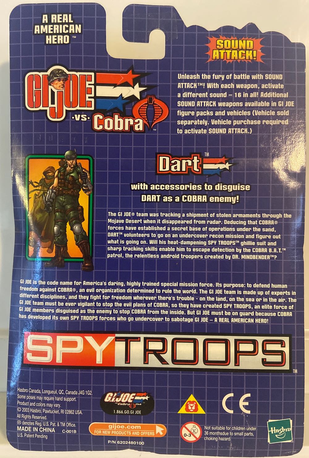 G.I. Joe - Dart & Dr Mindbender - Hasbro (G.I. Joe - SpyTroops) action figure collectible [Barcode 076930573907] - Main Image 2