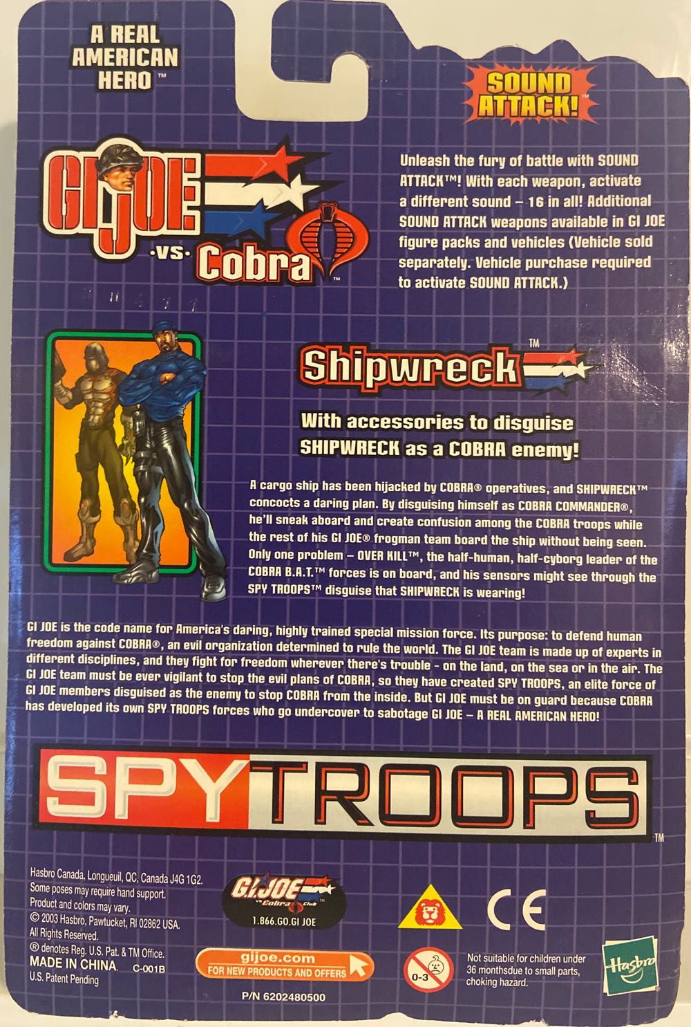 G.I. Joe - Shipwreck & Over Kill - Hasbro (G.I. Joe - SpyTroops) action figure collectible [Barcode 076930574300] - Main Image 2