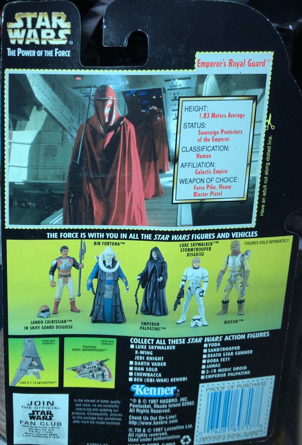 Emperor’s Royal Guard - Hasbro / Kenner (Star Wars - POTF) action figure collectible [Barcode 076281697178] - Main Image 2