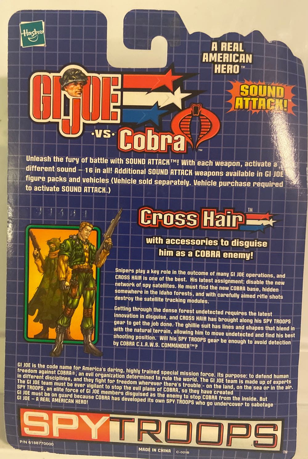 G.I. Joe - Cross Hair & Cobra C.L.A.W.S. Commander - Hasbro (G.I. Joe - SpyTroops) action figure collectible [Barcode 076930572108] - Main Image 2