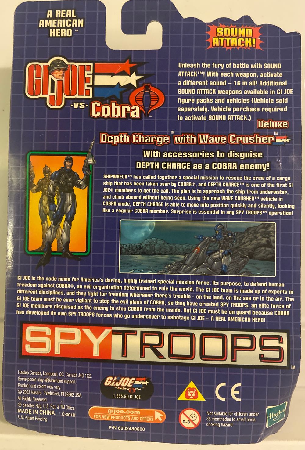 Wave Crusher - Hasbro - G.I. Joe (G.I. Joe - SpyTroops) action figure collectible [Barcode 076930575505] - Main Image 2