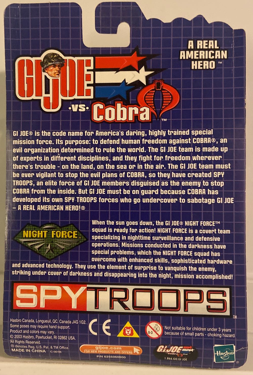 G.I. Joe - Cross Hair & Nunchuk - Hasbro (G.I. Joe - SpyTroops) action figure collectible [Barcode 076930569252] - Main Image 2