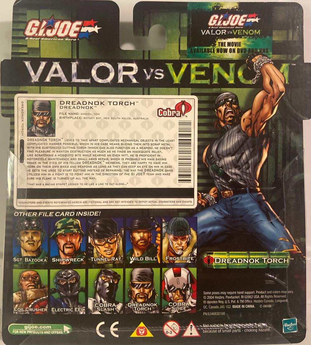 G.I. Joe - Sgt Bazooka vs Dreadnok Torch (VvV) - Hasbro (G.I. Joe - Valor vs Venom) action figure collectible [Barcode 653569002796] - Main Image 2