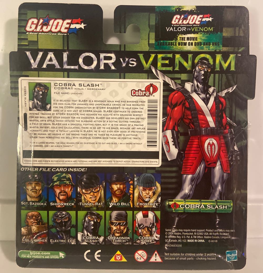 G.I. Joe - Cobra Slash vs Cobra Slice (VvV) - Hasbro (G.I. Joe - Valor vs Venom) action figure collectible [Barcode 653569002802] - Main Image 2